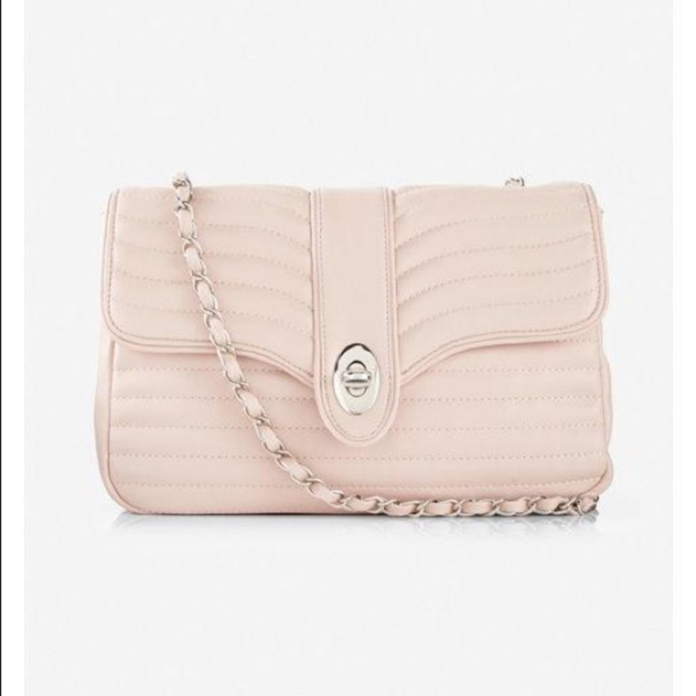Express Quilted Blush Convertible Shoulder Bag
